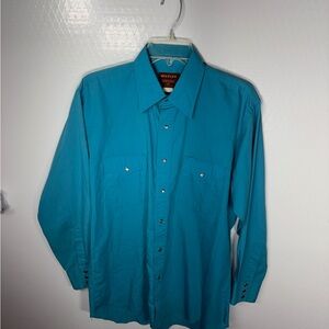 Rustler Vintage Teal Long Sleeve Shirt 348
